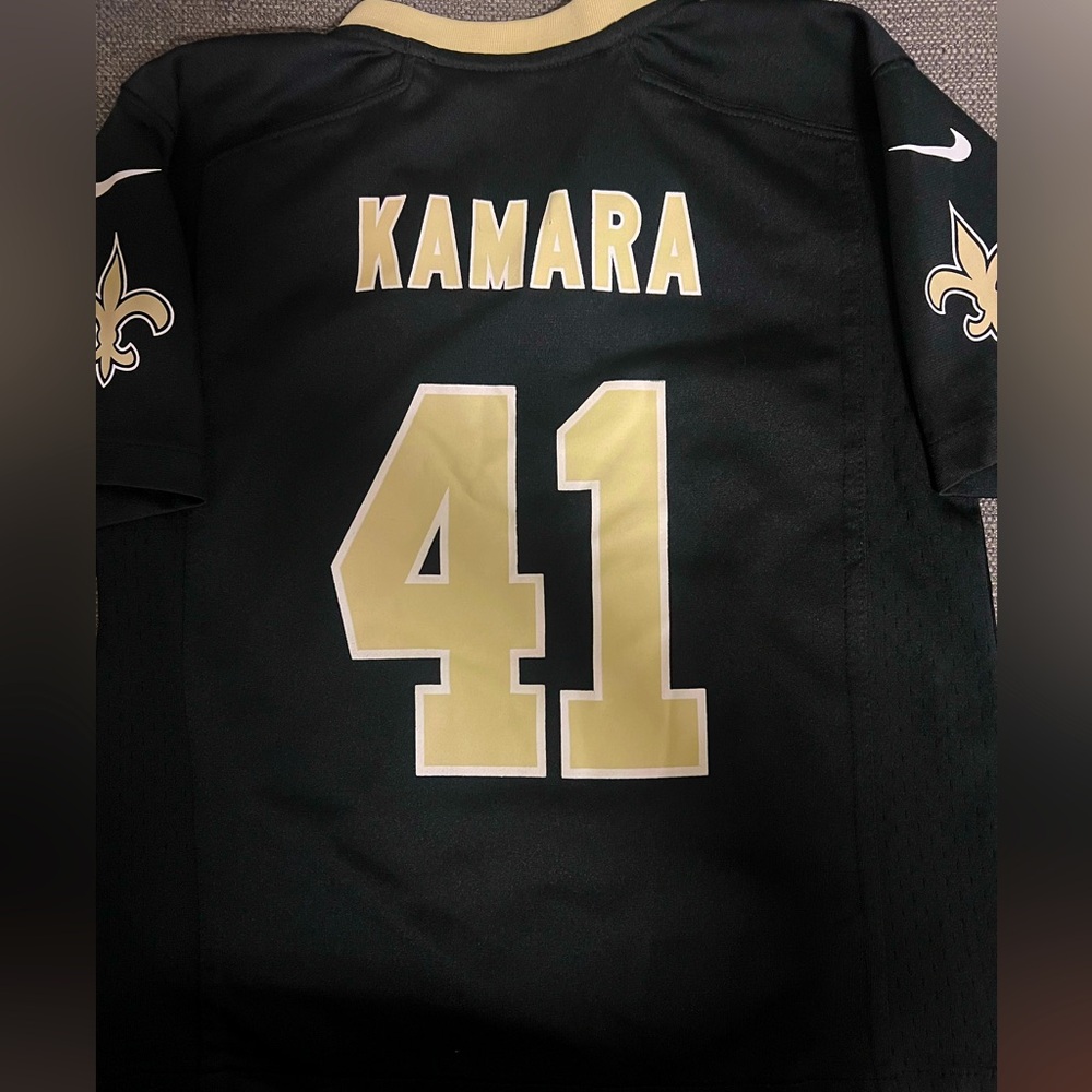 ALVIN KAMARA NEW ORLEANS SAINTS BLACK NIKE REPLICA JERSEY - Size youth 7